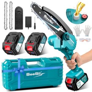 Seesii  Mini Chainsaw Cordless 6 inch,CH600+